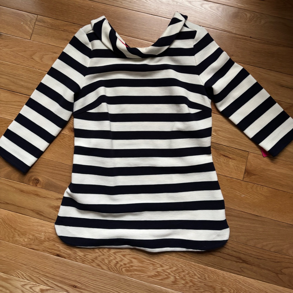 Boden Sarah Stretch Cotton Blend Ponte Top